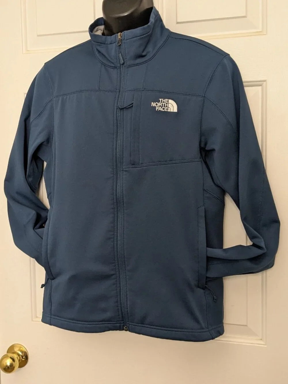 The North Face Men's Glacier Full Zip Fleece Jacket Size S Blue